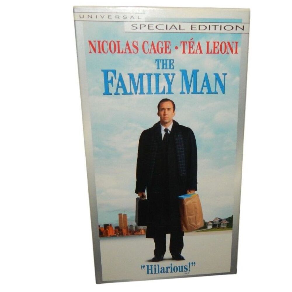 THE FAMILY MAN Special Edition vintage VHS in original paper case Nicolas Cage
